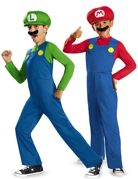 disfraz de mario y luigi